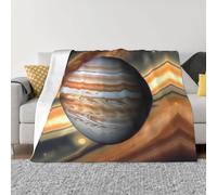 PHAYAH Jupiter Landscape Pattern Ultra-Soft Micro Blanket Flannel Blankets for Couch Sofa Bed Living Room Office Lunch Break 80"X60"