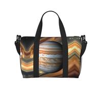 Phayah Jupiter Landscape Travel Duffel Bag,Sports Tote Gym Bag,Shoulder Weekender Overnight Bag For Women, Black, One Size, Black, One Size