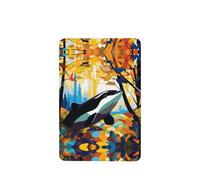 Phayah Killer Whale In The Woods Pattern Lavender Scent Car Air Freshener Rectangle Card Hanging Hanging Scented Card 4 Pcs For Cars Closet Drawer