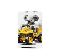 Phayah Koala Learning To Drive Pattern Lavender Scent Car Air Freshener Rectangle Card Hanging Hanging Scented Card 4 Pcs For Cars Closet Drawer