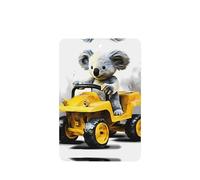 Phayah Koala Learning To Drive Pattern Lavender Scent Car Air Freshener Rectangle Card Hanging Hanging Scented Card 6 Pcs For Cars Closet Drawer