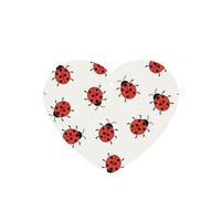 Phayah Ladybugs Pattern Infinite Speckled Pattern Lavender Scent Car Air Freshener Heart Shape Card Hanging Hanging Scented Card 6 Pcs For Cars Closet Drawer Eliminate