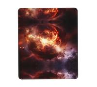 PHAYAH Lava Eruption Pattern Mouse Pads, Portable Wireless Mouse Pad, Non-Slip Rubber Base Laptop Mousepad Smooth Surface for Office & Travel 8.3 X 10.3 in