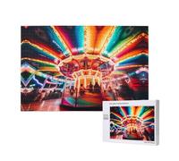 Phayah Lighted Carousel Jigsaw Puzzles for Adults 1000 Pieces.Home Decor Birthday Party for Men Women 29.5 X 19.7