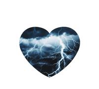 Phayah Lightning Coral Sea Pattern Lavender Scent Car Air Freshener Heart Shape Card Hanging Hanging Scented Card 4 Pcs For Cars Closet Drawer