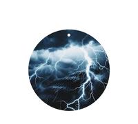 Phayah Lightning Coral Sea Pattern Lavender Scent Car Air Freshener Round Shape Card Hanging Hanging Scented Card 4 Pcs For Cars Closet Drawer