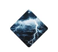 Phayah Lightning Coral Sea Pattern Lavender Scent Car Air Freshener Square Card Hanging Hanging Scented Card 4 Pcs For Cars Closet Drawer