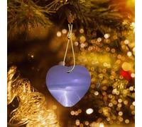 Phayah Lightning Storm Pattern Ceramic Heart Xmas Tree Ornament New Year Home Souvenirs For Gatherings Christmas Tree Hanging
