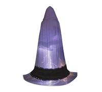 PHAYAH Lightning Storm Pattern Halloween Adult Hooded Robe Cape, Women'S Men'S Halloween Dress Up Party Cosplay Costumes Medium