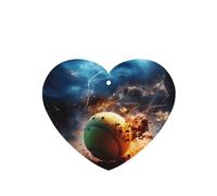 Phayah Lightning Tennis Pattern Lavender Scent Car Air Freshener Heart Shape Card Hanging Hanging Scented Card 4 Pcs For Cars Closet Drawer