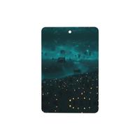 Phayah Lights In The Dark Pattern Lavender Scent Car Air Freshener Rectangle Card Hanging Hanging Scented Card 6 Pcs For Cars Closet Drawer