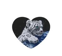 Phayah Little Tiger In Space Pattern Lavender Scent Car Air Freshener Heart Shape Card Hanging Hanging Scented Card 6 Pcs For Cars Closet Drawer Eliminate