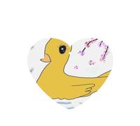 Phayah Little Yellow Duck Pattern Lavender Scent Car Air Freshener Heart Shape Card Hanging Hanging Scented Card 6 Pcs For Cars Closet Shoe