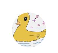 Phayah Little Yellow Duck Pattern Lavender Scent Car Air Freshener Round Shape Card Hanging Hanging Scented Card 6 Pcs For Cars Closet Shoe