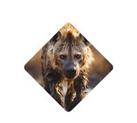 Phayah Lone Hyena Pattern Lavender Scent Car Air Freshener Square Card Hanging Hanging Scented Card 6 Pcs For Cars Closet Drawer