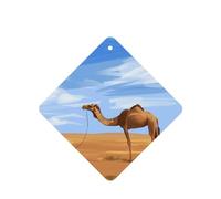 Phayah Lonely Camel Pattern Lavender Scent Car Air Freshener Square Card Hanging Hanging Scented Card 4 Pcs For Cars Closet Drawer