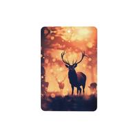 Phayah Lonely Deer Pattern Lavender Scent Car Air Freshener Rectangle Card Hanging Hanging Scented Card 6 Pcs For Cars Closet Drawer