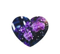 Phayah Lonely Flower Pattern Lavender Scent Car Air Freshener Heart Shape Card Hanging Hanging Scented Card 4 Pcs For Cars Closet Drawer