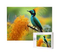 Phayah Long-Plume Bluebird Jigsaw Puzzles for Adults 500 Pieces.Home Decor Birthday Party for Men Women 20.4 X 15