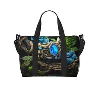 Phayah Lost Magic Ring Travel Duffle Bag Weekender Overnight Gym Tote For Women Girls Shoulder Bag Workout Water Resistant, Black, One Size, Black, One Size