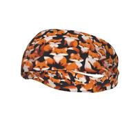Phayah Lots of Cartoon Little Foxes Pattern Sports Headband Suitable for Running Yoga Basketball Elastic Moisture Band