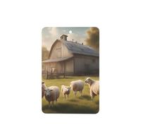 Phayah Lots Of Cute Sheep Pattern Lavender Scent Car Aroma Rectangle Hanging Fragrance Tablet Car Interior Fragrance Freshener 4p