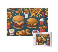 Phayah Lots of Tasty Food Puzzles 1000 Piece for Jigsaw Puzzle Wooden Puzzle Forfamily Friend Home Decor Wall Art 29.5 X 19.7 in