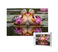 Phayah Lotus Duck Jigsaw Puzzles for Adults 1000 Pieces.Home Decor Birthday Party for Men Women 29.5 X 19.7