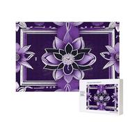 Phayah Lotus Flower Deep Purple Puzzles For Adults 300 Pieces For Home Decor Intelligence Development Toys 15.7 X 11"