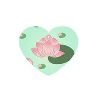 Phayah Lotus Flowers Waiting To Bloom Pattern Lavender Scent Car Aroma Heart Shape Hanging Fragrance Tablet Car Interior Fragrance Freshener 4p