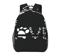 PHAYAH Lover Dog Paw Pattern Casual Shoulders Classical Basic Travel Backpack Travel And Outdoor Activities Resistant