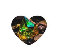 Phayah Magic Gems Pattern Lavender Scent Car Air Freshener Heart Shape Card Hanging Hanging Scented Card 6 Pcs For Cars Closet Drawer