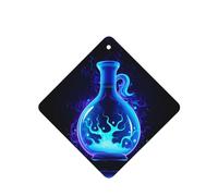 Phayah Magic Potion Pattern Lavender Scent Car Air Freshener Square Card Hanging Hanging Scented Card 6 Pcs For Cars Closet Drawer