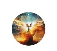 Phayah Magic Tree Wings Pattern Lavender Scent Car Air Freshener Round Shape Card Hanging Hanging Scented Card 6 Pcs For Cars Closet Drawer