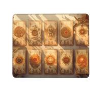 Phayah Mahjong Tile Pattern Mouse Pad Designs,Portable Office Non-Slip Rubber Base Wireless Mouse Pad for Gaming Mat for Laptop, Office Home 8.3 X 10.3 in