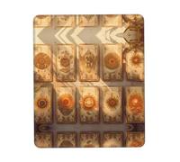 Phayah Mahjong Tile Pattern Mouse Pad Designs,Portable Office Non-Slip Rubber Base Wireless Mouse Pad for Gaming Mat for Laptop, Office Home 7.9 X 9.5 in