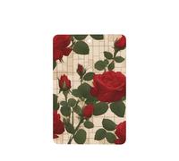 Phayah Many Red Roses Pattern Lavender Scent Car Aroma Rectangle Hanging Fragrance Tablet Car Interior Fragrance Freshener 6p