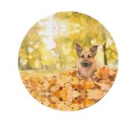 PHAYAH Maple German Shepherd Dog Round Non-Slip Rubber Mouse Pad- Durable And Comfortable For Office, Gaming, And Learning 8in1 Pc