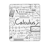 Phayah Math Geometry Geek Calculus Pattern Mouse Pad Waterproof Surface & Non-Slip Rubber Base with Stitched Edges Gaming Mouse Mat for Laptop 8.3 X 10.3 in