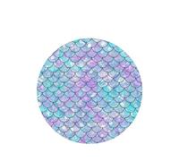 Phayah Mermaids Pattern Lavender Scent Car Air Freshener Round Shape Card Hanging Hanging Scented Card 4 Pcs For Cars Closet Shoe