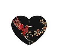 Phayah Metal Bird Pattern Lavender Scent Car Air Freshener Heart Shape Card Hanging Hanging Scented Card 4 Pcs For Cars Closet Drawer