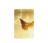 Phayah Metal Moth Pattern Lavender Scent Car Air Freshener Rectangle Card Hanging Hanging Scented Card 4 Pcs For Cars Closet Drawer