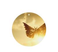 Phayah Metal Moth Pattern Lavender Scent Car Air Freshener Round Shape Card Hanging Hanging Scented Card 6 Pcs For Cars Closet Drawer