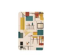 Phayah Mid Century Modern Pattern Lavender Scent Car Air Freshener Rectangle Card Hanging Hanging Scented Card 4 Pcs For Cars Closet Drawer