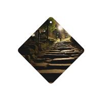 Phayah Midnight Dim Path Pattern Lavender Scent Car Air Freshener Square Card Hanging Hanging Scented Card 6 Pcs For Cars Closet Drawer