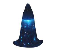 PHAYAH Milky Way Pattern Hooded Cloak Cape Witch Halloween Costumes For Cosplay Costume Masquerade Women Men Robe S