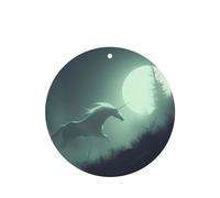 Phayah Misty Unicorn Pattern Lavender Scent Car Air Freshener Round Shape Card Hanging Hanging Scented Card 4 Pcs For Cars Closet Drawer
