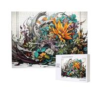 Phayah Mixed Flowers Jigsaw Puzzles for Adults 500 Pieces.Home Decor Birthday Party for Men Women 20.4 X 15