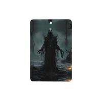 Phayah Monster In The Woods Pattern Lavender Scent Car Air Freshener Rectangle Card Hanging Hanging Scented Card 4 Pcs For Cars Closet Drawer