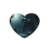 Phayah Monster Under The Sea Pattern Lavender Scent Car Air Freshener Heart Shape Card Hanging Hanging Scented Card 6 Pcs For Cars Closet Drawer